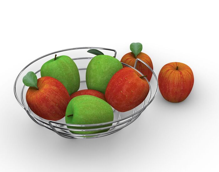 Bowl Fruit 01 3D Model