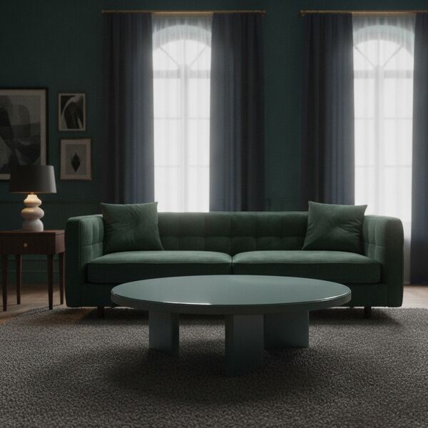 Coffee Table 01 3D model in a living room interior scene