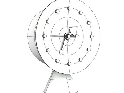 Vitra Desk Clocks Cone Base Clock sv