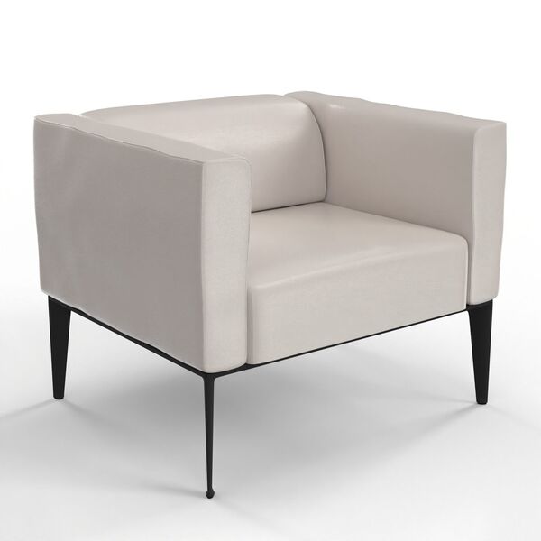 Lounge Armchair 02 3D model render view