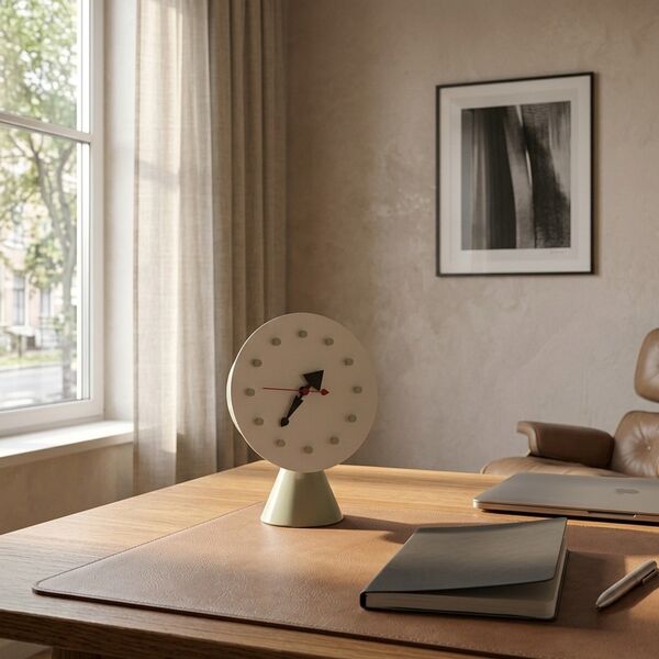 Vitra Desk Clocks Cone Base Clock 3D model — styled interior scene
