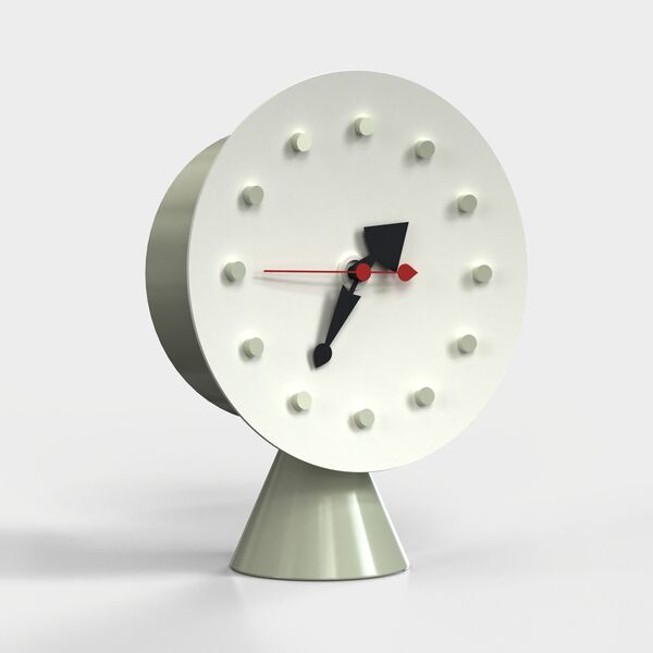 Vitra Desk Clocks Cone Base Clock 3D model — studio render