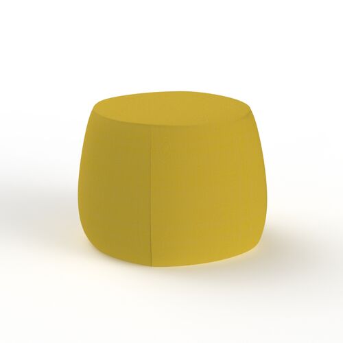 Fabric Yellow Pouf 04 3D Model