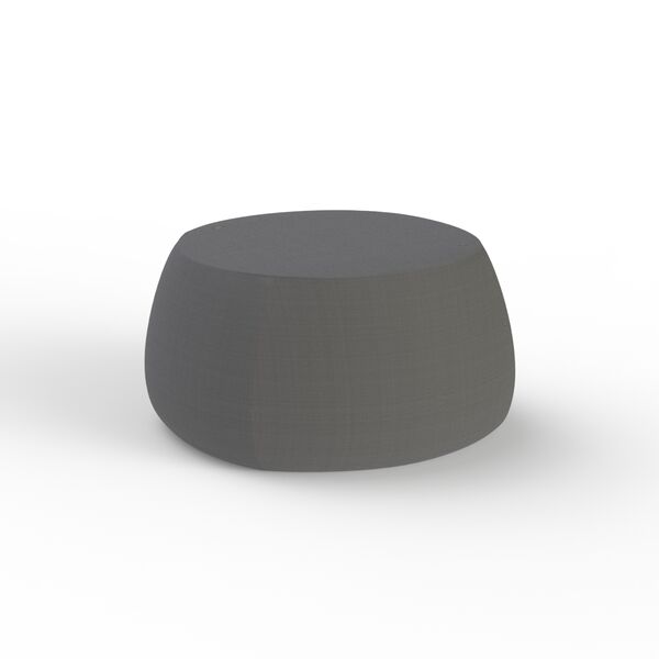 Fabric Gray Pouf 03 3D Model