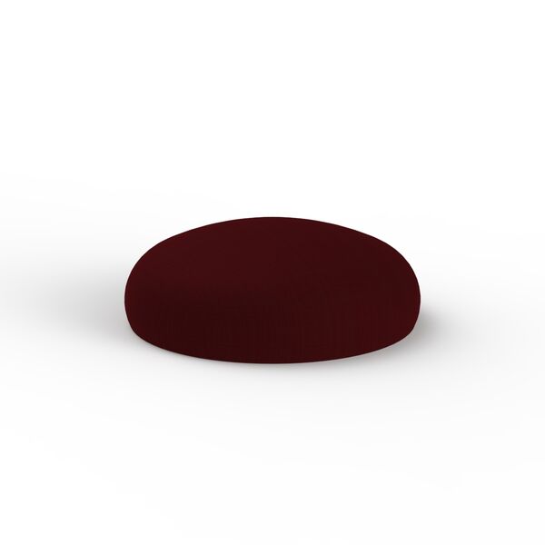 Round Fabric Brown Pouf 06 3D Model