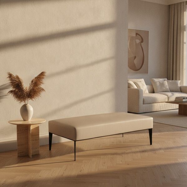 2-Seat Upholstered Bench 01 3D Model
