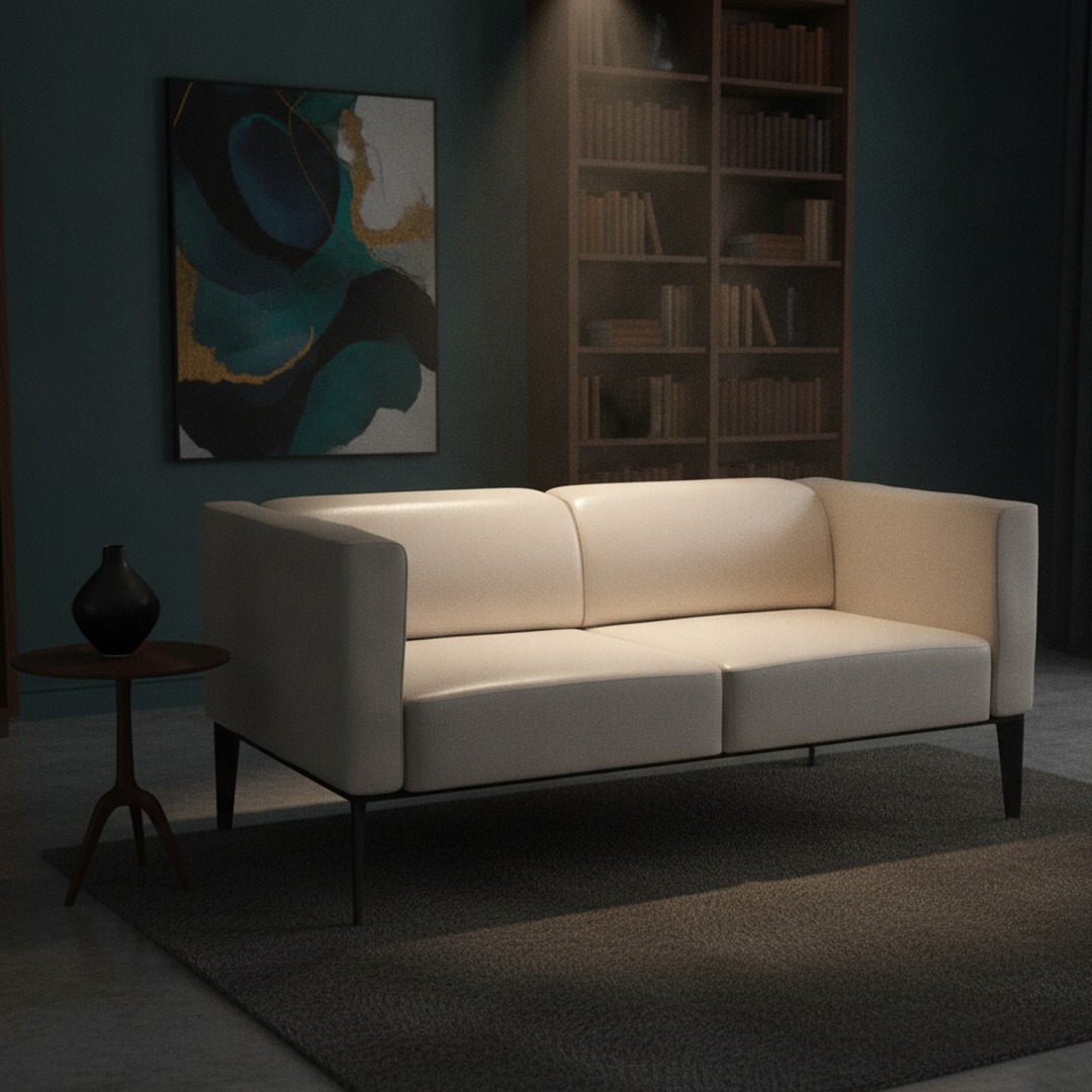 2-Seat Lounge Sofa 01 3D Model