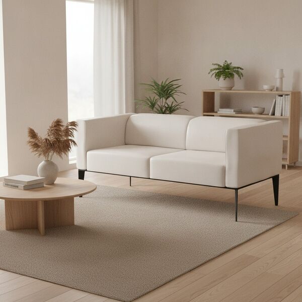 2-Seat Lounge Sofa 01 3D model in a living room interior scene