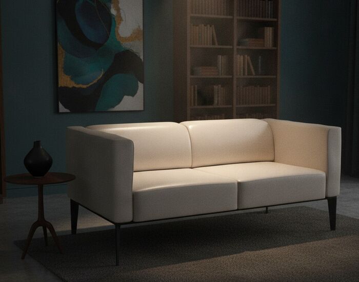 2-Seat Lounge Sofa 01 3D Model