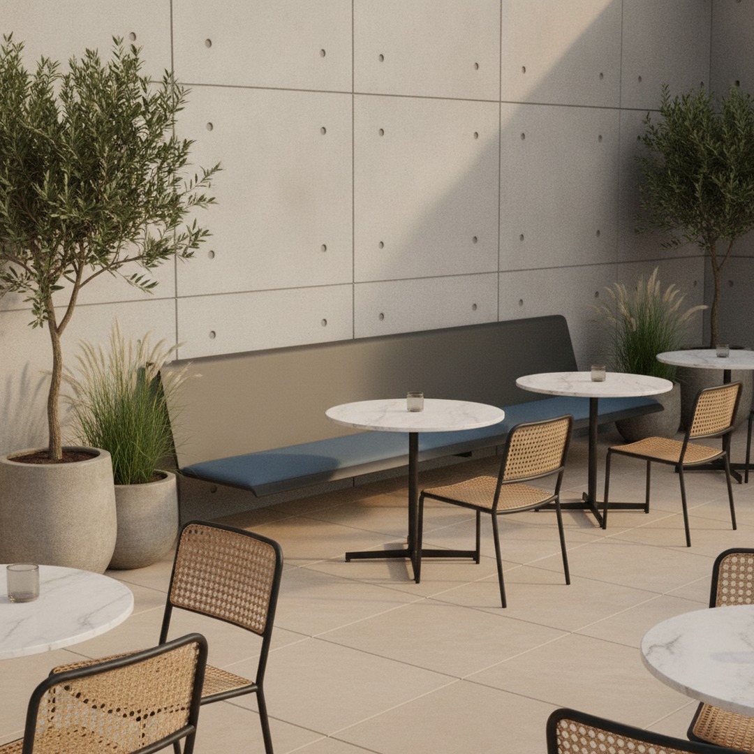 Wall-Mounted Bench 02 3D Model