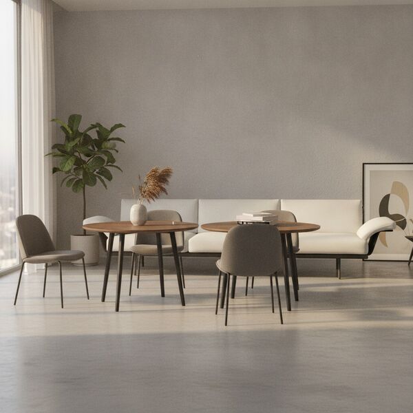 3-Seat Banquette Sofa 01 3D model in a living room interior scene
