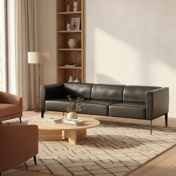 3-Seat Lounge Sofa 01 3D model in a living room interior scene