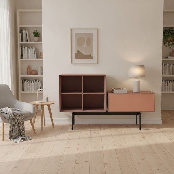 Modular Sideboard 01 Composition 1 3D model in a library interior scene