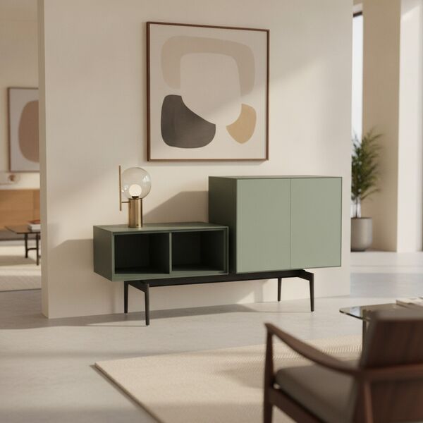 Modular Sideboard 01 Composition 2 3D model in a shop interior scene