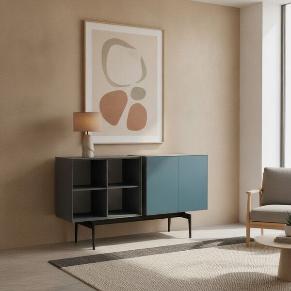 Modular Sideboard 01 Composition 3 3D model in a shop interior scene