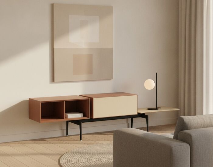 Modular Sideboard 02 Composition 4 3D Model