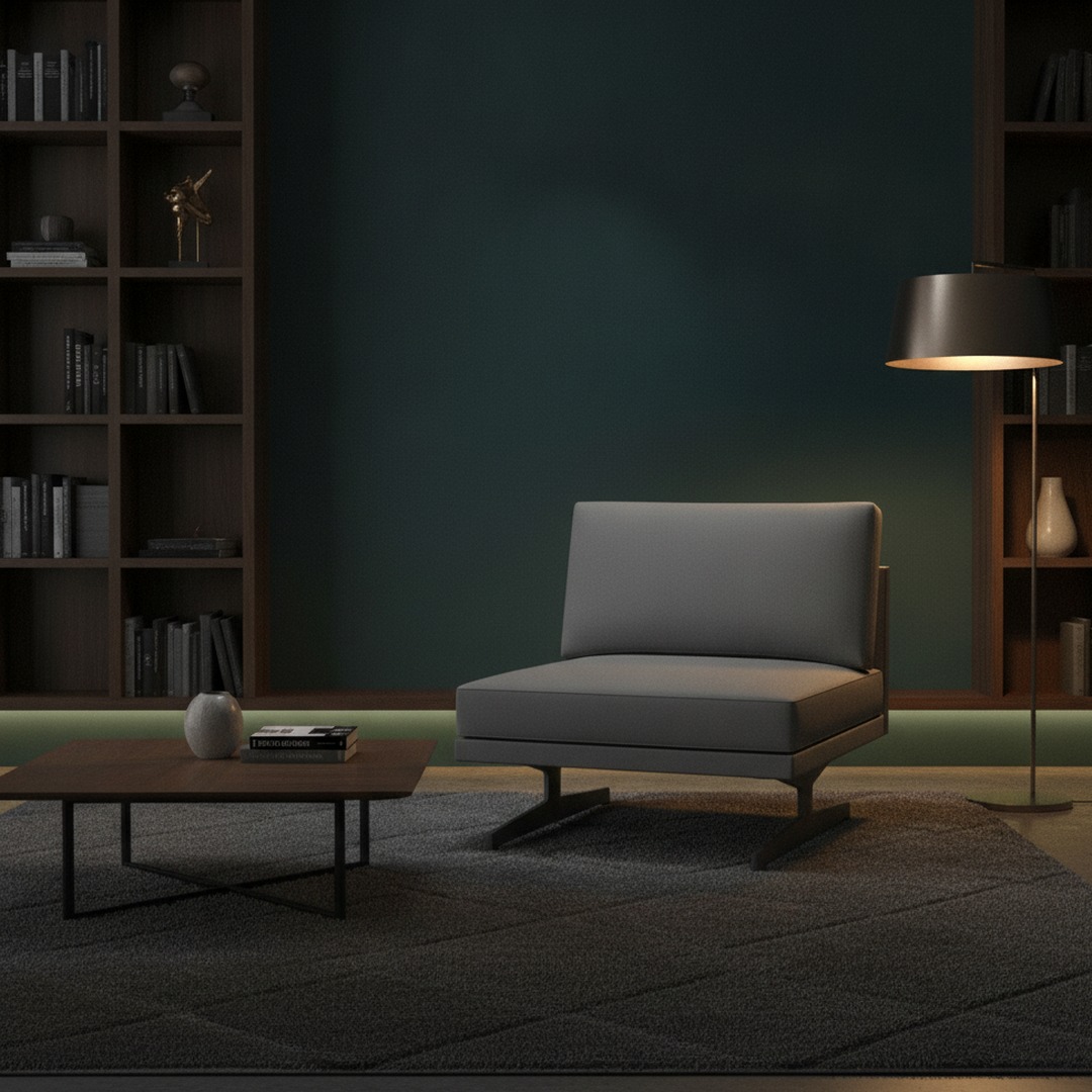 1-Seat Modular Sofa 01 3D Model