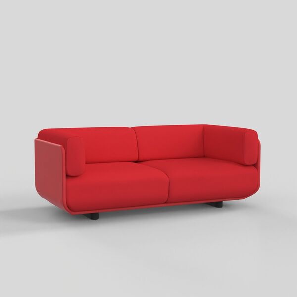 2-Seat Soft Sofa 01 3D model render view