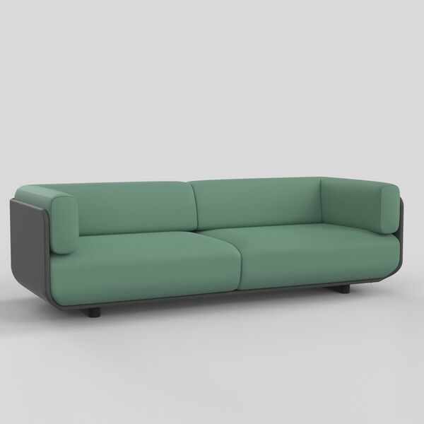 3-Seat Soft Sofa 01 3D model render view