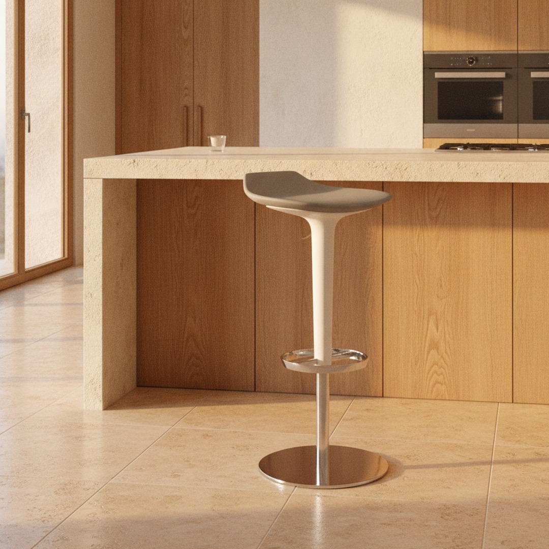 Backrest Freestanding Stool 01 3D Model