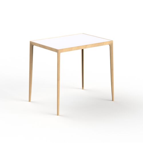 Rectangular Scandinavian Light Wood Table 02 3D Model