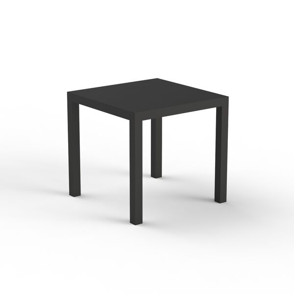 Low Squared Wood Black Table 01 3D Model