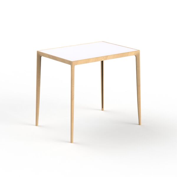 Rectangular Scandinavian Light Wood Table 02 3D Model