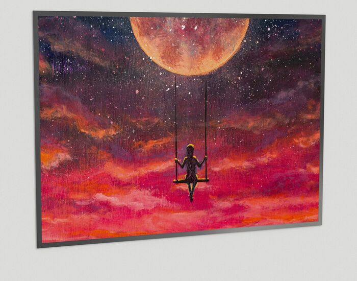 06 100x70 Painting 3D Model