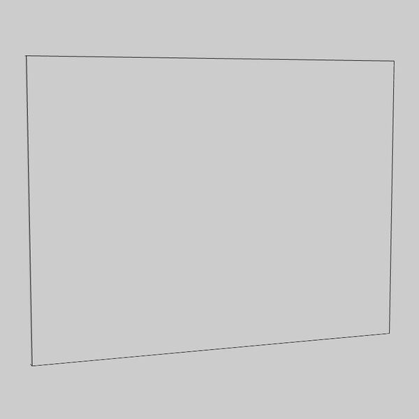 11 70x50 Painting 3D Model - shaded view, clean NURBS geometry for Rhino