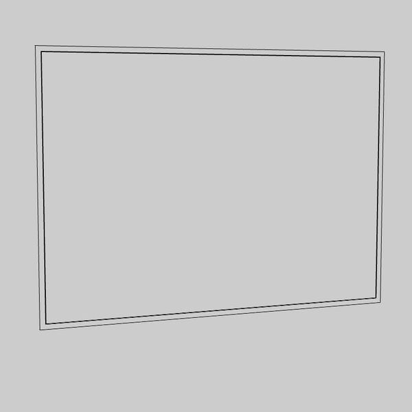 14 140x56 Painting 3D Model - shaded view, clean NURBS geometry for Rhino