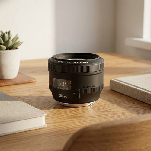 Camera Lens Canon 50mm f/1.4 3D Model