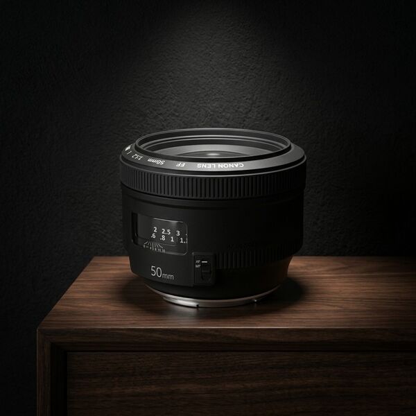 Canon Camera Lens Canon 50mm f/1.4 3D model — product view