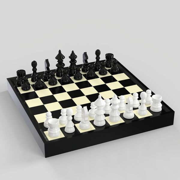 Chess Set 3D Model