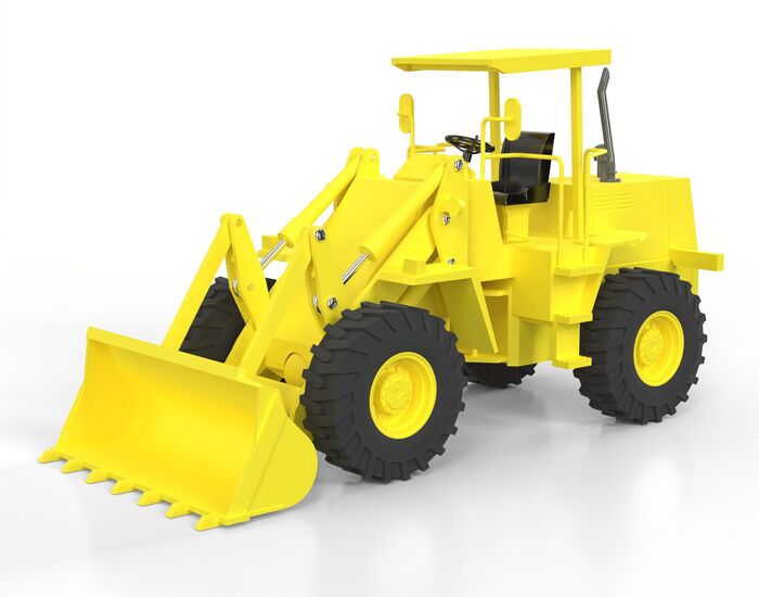 Bulldozer Toy 3D Model
