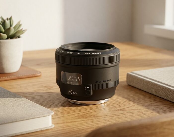 Camera Lens Canon 50mm f/1.4 3D Model