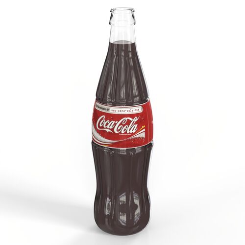 Coca Cola Glass Bottle 3D Model