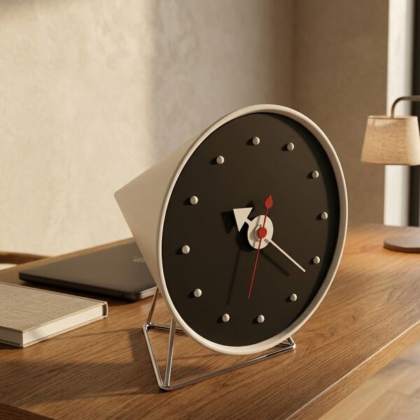 Vitra Cone Desk Clock 3D model — styled interior scene