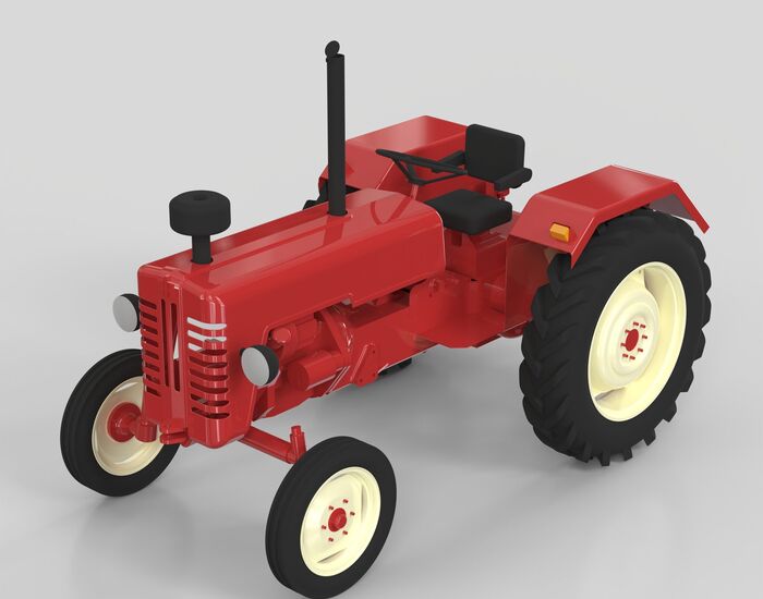 Tractor Toy 3D Model