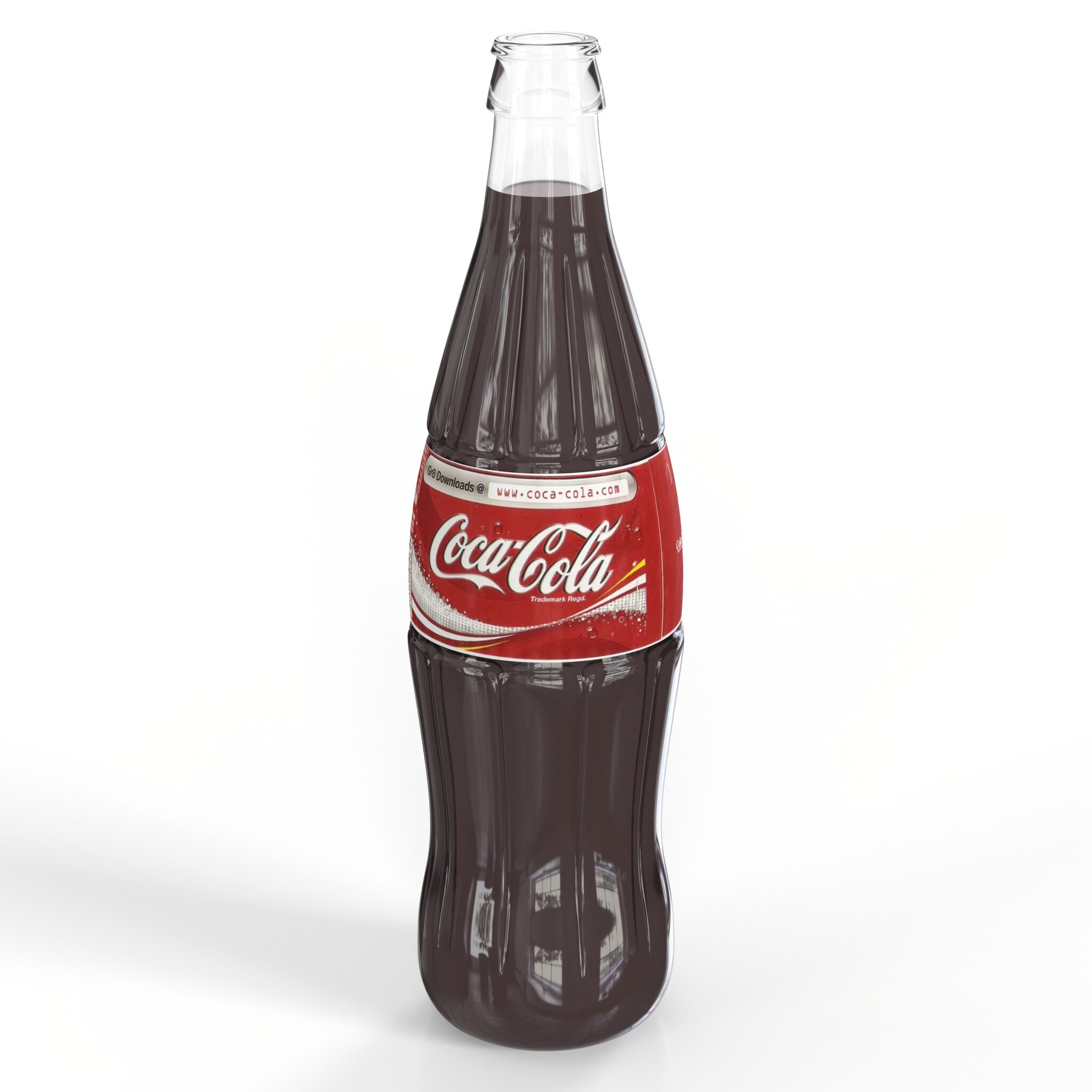 Coca Cola Glass Bottle 3D Model