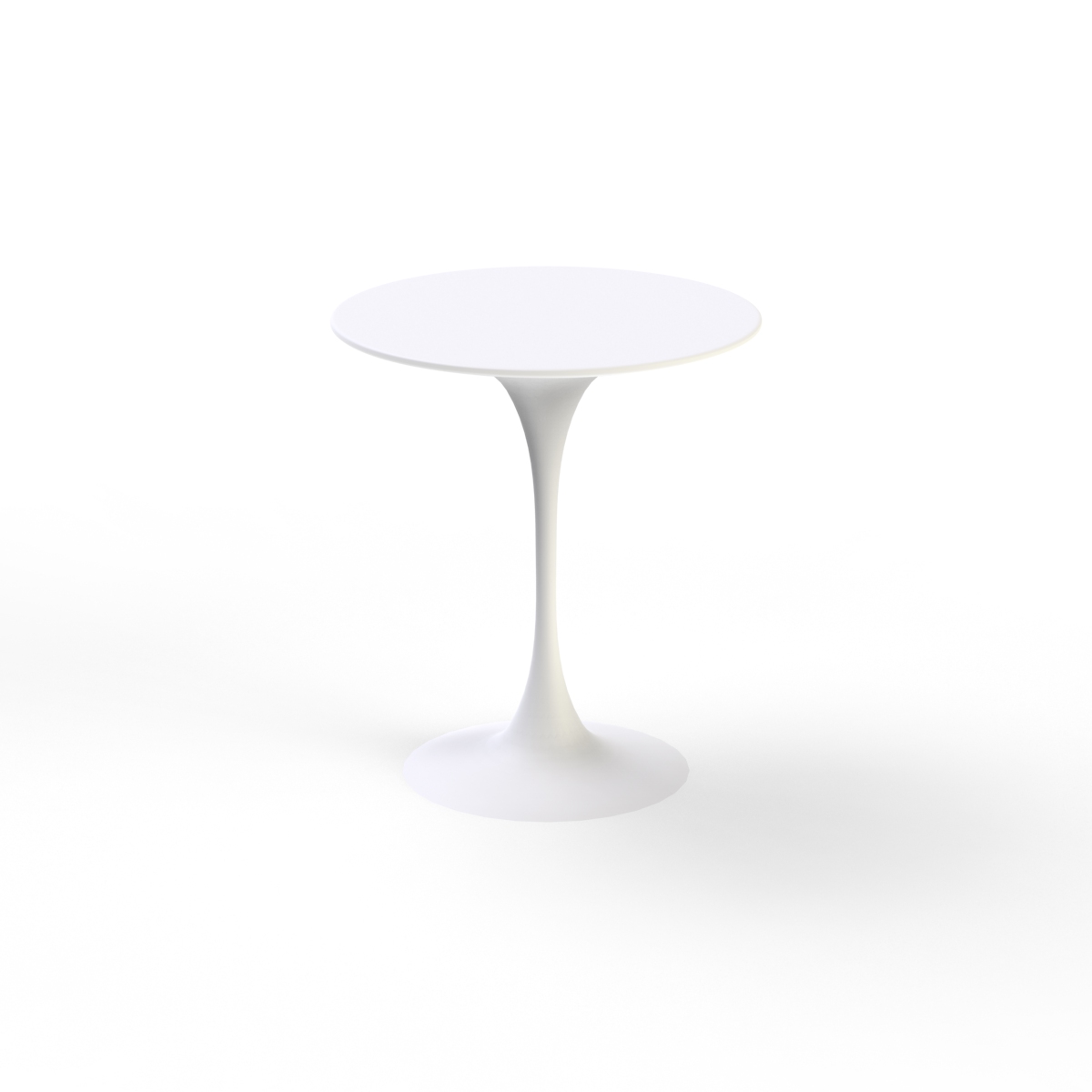 Table High Round White Plastic_03