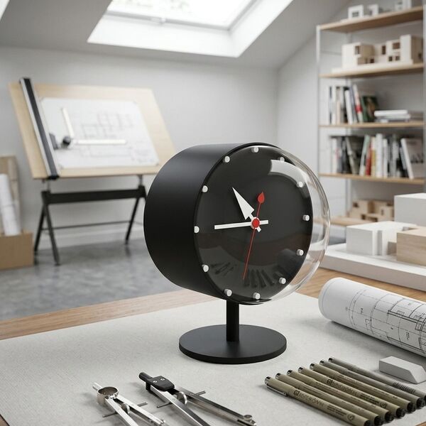 Vitra Night Desk Clock 3D model — styled interior scene