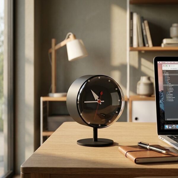 Vitra Night Desk Clock 3D model — styled interior scene