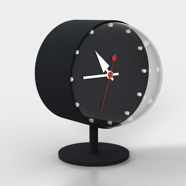 Vitra Night Desk Clock 3D model — studio render