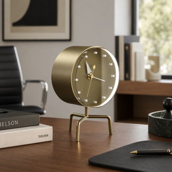 Vitra Tripod Desk Clock 3D model — studio render
