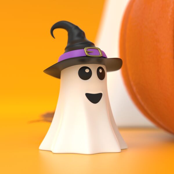 Set Basic Halloween 1 3D Model - shaded view, clean NURBS geometry for Rhino