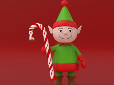 Santa Claus 3D Model - view 1520, 3DModel Unity