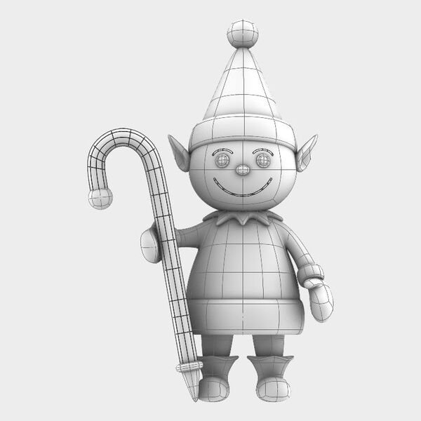 Santa Claus 3D Model - view 1516, 3DModel Unity