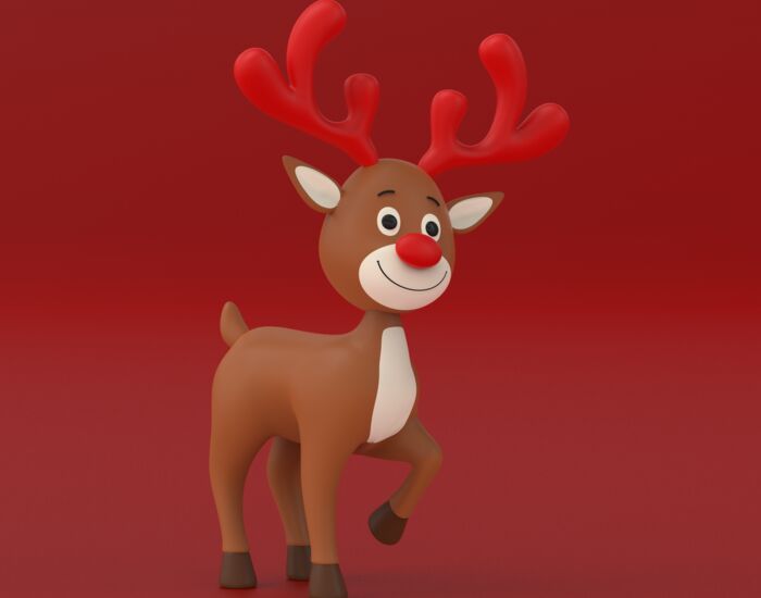Rudolf Reindeer 3D Model