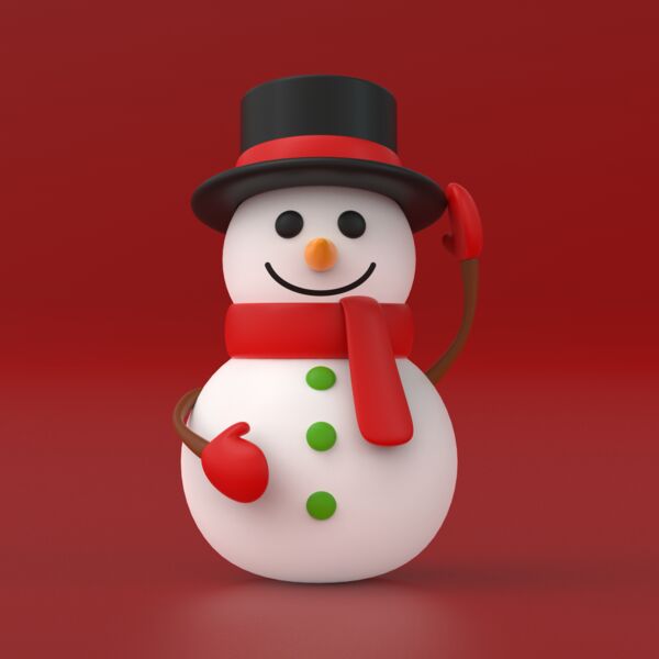 Snowman 3D Model