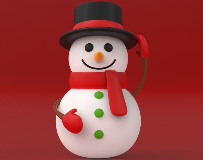 Snowman 3D Model